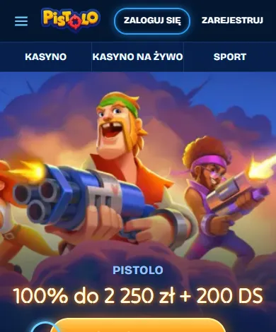 Pistolo casino app – widok kasyna otwartego ze skrótu na telefonie